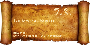 Tankovics Kevin névjegykártya